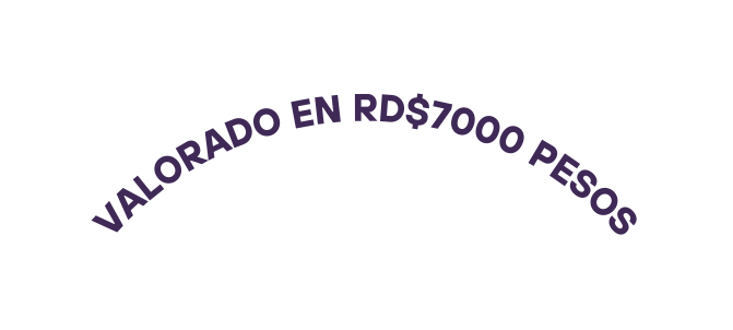 VALORADO EN RD 7000 PESOS